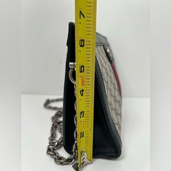 Gucci Ophidia Medium Shoulder Bag GG Supreme Chain Strap - Picture 7 of 12